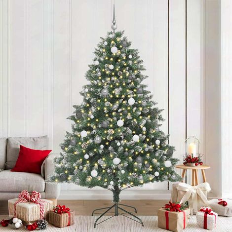 Künstlicher Weihnachtsbaum mit 300 LEDs mit Ständer Grün 210 cm (1/5)