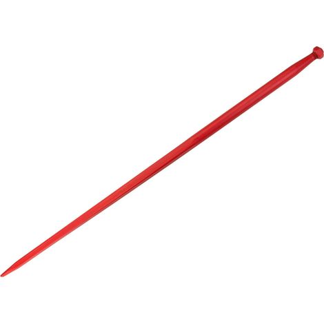Frontladerzinken 28 x 1,5 / 1400 mm, rot lackiert Zinken für Dunggabel (1/4)