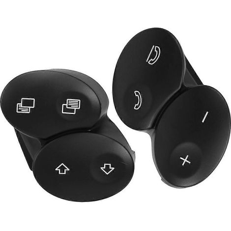 Cache-boutons de commande au volant pour Mercedes-Benz Classe CLS W218 et Classe E W211 (2006-2008), noir (1/5)