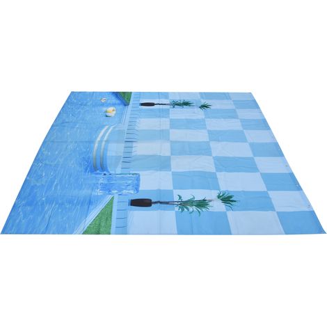 Rideau de douche imperméable, rideau de douche décoratif pour salle de bain, été, piscine, 180 x 180 cm (1/5)