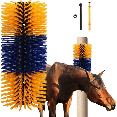Ej.Life Brosses à gratter pour bétail, brosse à cheval, brosse de massage complet pour soulager les démangeaisons sur le dos du bétail, brosses pour chevaux, vaches, moutons, cochons