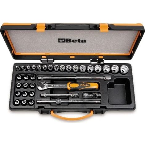 Clé à douille et jeu d'accessoires 3/8 beta 910a/c29 - 34