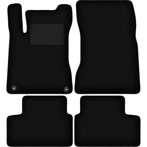 Alfombrillas de terciopelo negro para Mercedes CLA II C118 sedán (2019-)