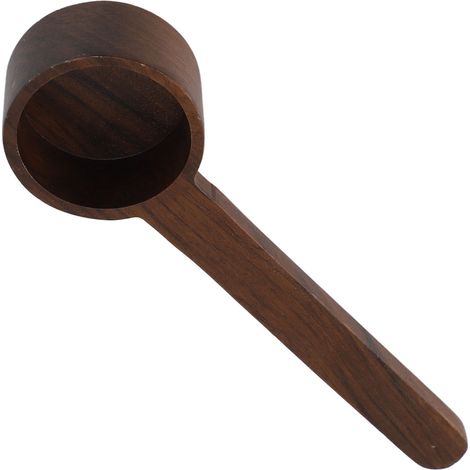Cuillère doseuse à café multifonctionnelle de haute précision, en bois noir noyer, élégante et durable, idéale pour la cuisine. (1/5)