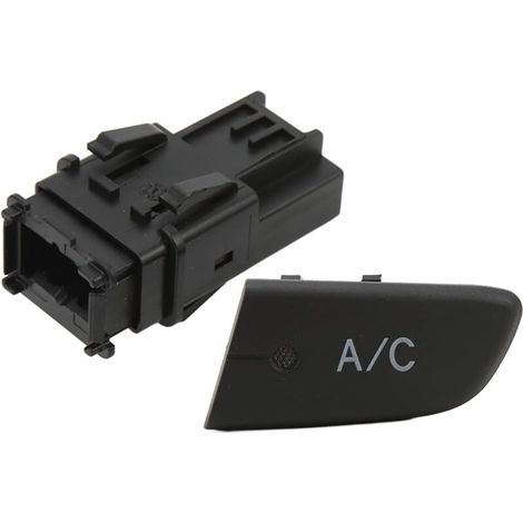 Bouton de climatisation automobile, bouton de climatisation avec capuchon, noir 6554KX, compatible avec C1 107 MK1