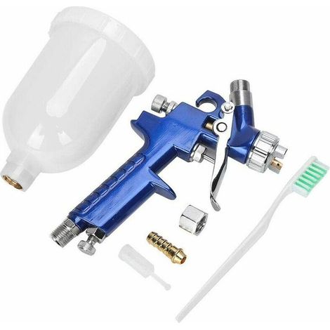 2 x 0.8mm Spray Gun + 2pcs 600ml Paint Spray System Spray Gun Air Pistol