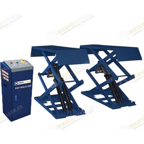 Elevador de tijera 3 toneladas sobresuelo 220V