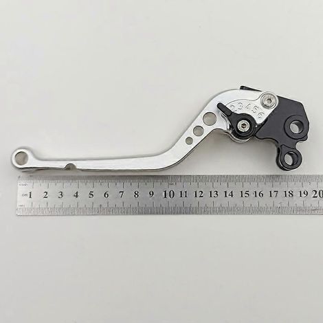 Pour les modifications KTM690 SMC/SMCR/Duke, cornes d'embrayage tout aluminium en alliage 990SMR/SMT (poignée longue argentée) (1/5)