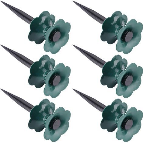 6pcs Guides pour Tuyau D'arrosage en Pp Vert, Piquets Faciles à Fixer pour Pelouses et Massifs de Fleurs, Support Pratique et Solide pour Jardin (1/5)