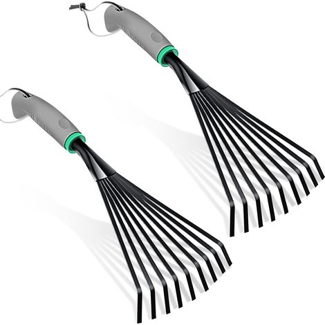 2er-Pack Gartenrechen aus Edelstahl (1/5)