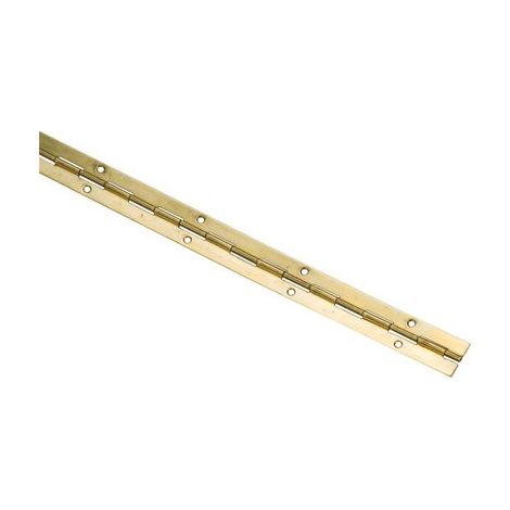 Monin – Charnière piano acier nickelé 1980 mm – Largeur 32 mm – Fixation à visser – Pour bois dur et teck – Percée fraisée