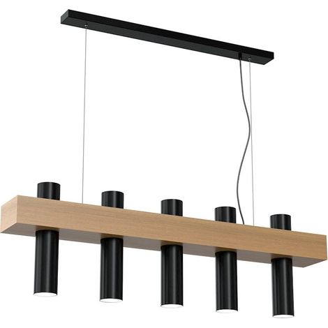 Suspension WEST MLP5511 5xGU10 35W bois noir Milagro (1/5)