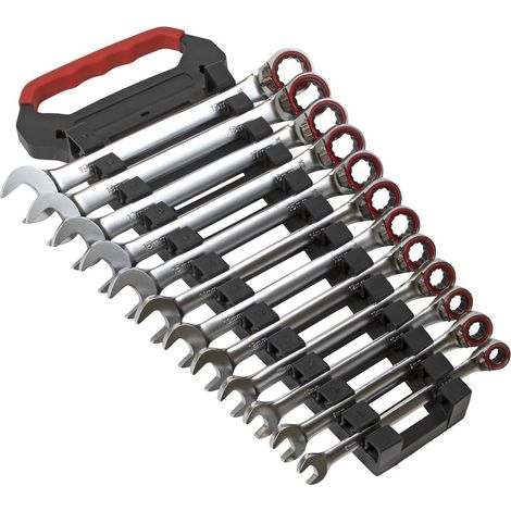 Sealey Premier Platinum Reversible Ratchet Combination Spanner Set 12pc AK63944