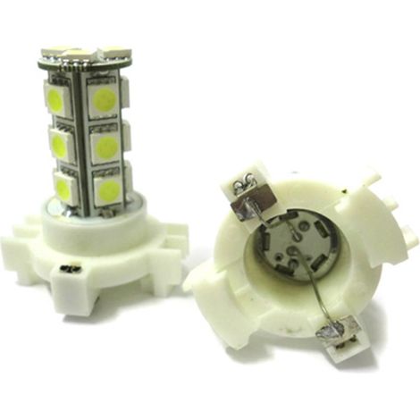 Lampada Led PY24W PGU20/4 12190NA C1 Luci Frecce Frontale BMW X3 X5 E83 E89 E90 E92 E93 LCI F25 SAAB 9-5 Renault Clio 4 e Megane Bianco 18 Smd 5050 (1/3)