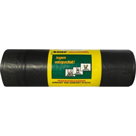 Komo Afvalzakken avec Trekband 60x80 cm Noir