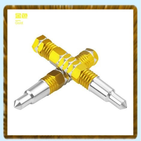 Motorcycle modification parts: rocket nozzle, reinforced handlebar, aviation style lever, brake cable lever, 70mm rocket head (gold). (1/2)