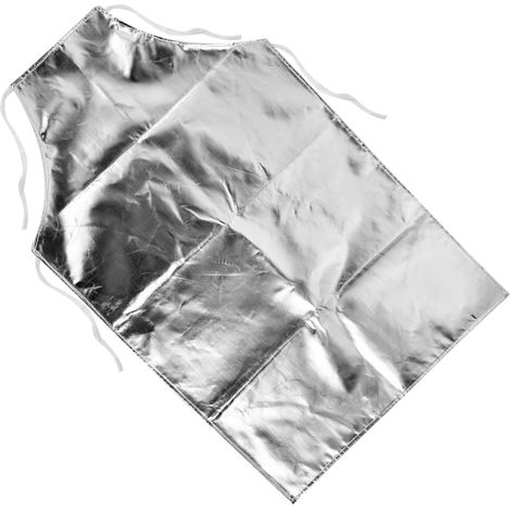 Delantal de trabajo de papel de aluminio resistente al calor, hasta 1000 °C. (1/5)