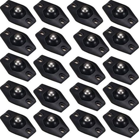 20 mini roulettes pivotantes pour meubles, roulettes auto-adhésives, roulettes universelles 360° (1/5)