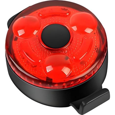 Feu arrière de vélo LED ultra-lumineux – 3 modes d'éclairage, portable, rechargeable par USB-C – Rouge (1/5)