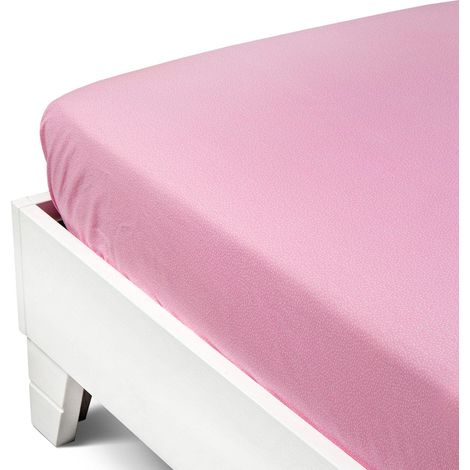 Caleffi 1003415 Cotone Joy Inferiore Lenzuolo per Matrimoniale Letto, Rosa