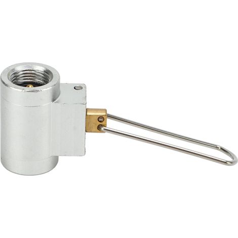 Soupape de remplissage de bouteille de gaz en alliage d'aluminium brossé pour camping et randonnée (1/5)