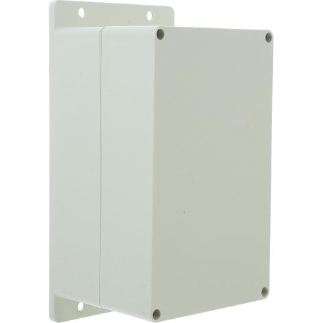 Boîte de Dérivation Électrique Étanche avec Oreilles Fixes Boîtier Mural Plastique pour Installation Extérieure Protection Fiable Humidité Intempéries (1/5)
