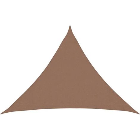 Voile d'ombrage gris-brun, 7 x 5 x 5 mètres, PEHD