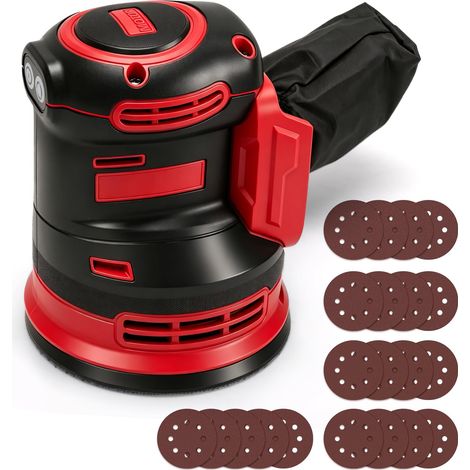 Ponceuse excentrique sans fil 125mm pour 18V (sans batterie) (1/5)