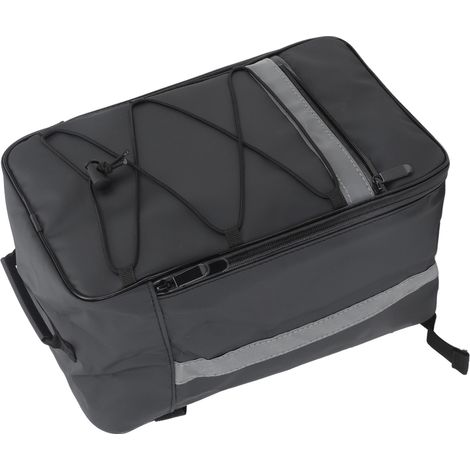 Sacoche de porte-bagages de vélo 15L étanche pour vélo électrique, idéale pour une utilisation en extérieur (noire). (1/5)