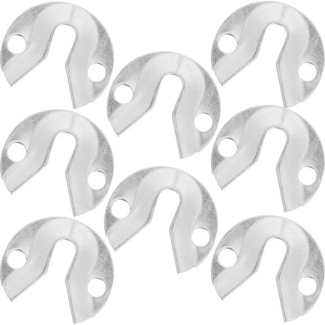 Supports Encastrés Robustes pour Cadres Photo et Miroirs, Kit de Fixation Murale en Fer 8 Pièces Crochets Suspendre pour Décoration Intérieure (1/5)