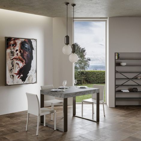 Tavolo allungabile a 234 cm TECNO 90X130 Cemento (1/2)