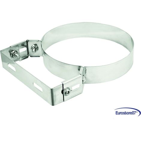 Collare pesante per tubo in acciaio inox aisi 304 monoparete per tubo - ø mm. 300 (1/4)