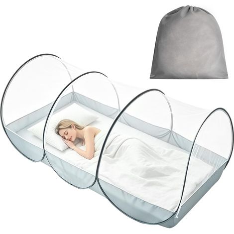 Moustiquaire De Voyage Pop Up 190 x 90 x 90 cm, Moustiquaire Pliable Ultra légère pour Chambre à Coucher, Camping, Extérieur, Installation Facile et Rapide (1/5)