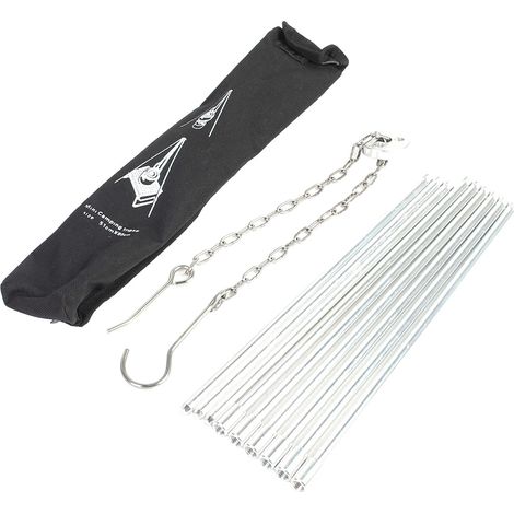 Grill de Camping Portable en Métal Pliant avec Trépied pour Barbecue en Plein Air (1/5)