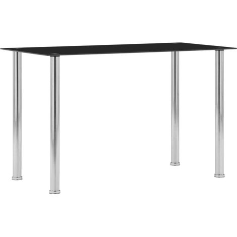 Esstisch Schwarz 120 x 60 x 75 cm Hartglas