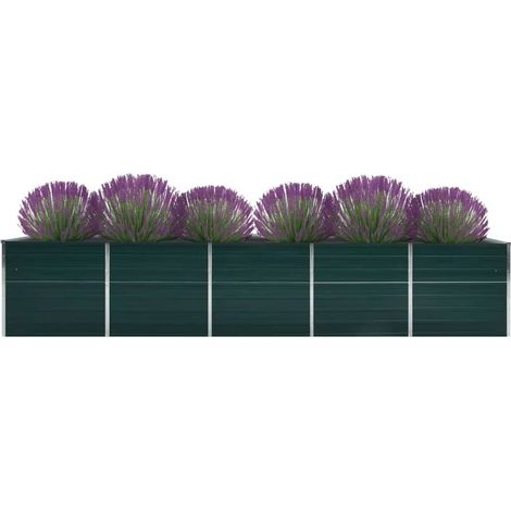 Maison Exclusive - Garten-Hochbeet Verzinkter Stahl 400x80x45 cm