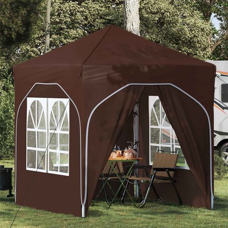 vidaXL Pop-up Party Tent 192 x 192 x 245 cm Brown
