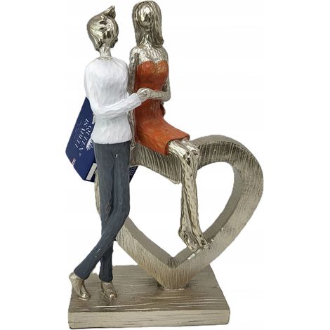 Statuetta decorativa raffigurante una coppia di innamorati (1/5)