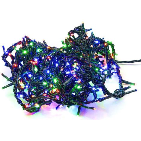 499623 Mini-lumières de Noël multicolores 240 LED 8 jeux de lumières 11,56 m