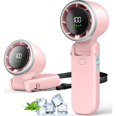 Ventilador portátil de mano,ventilador personal recargable de mano con 100 velocidades (1/2)