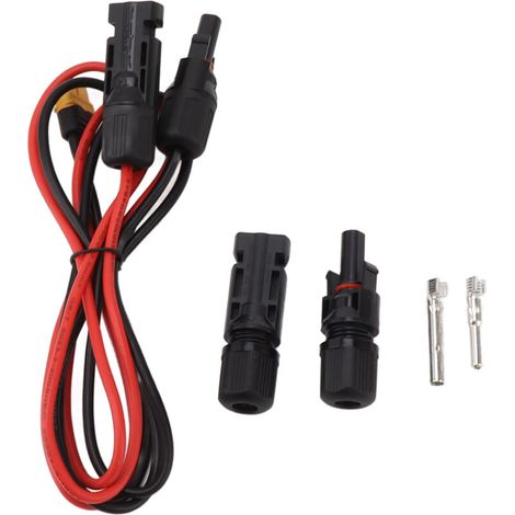 Cable de carga para paneles solares ViaGasaFamido XT60 para una carga estable en el coche y para estaciones de energía portátiles.