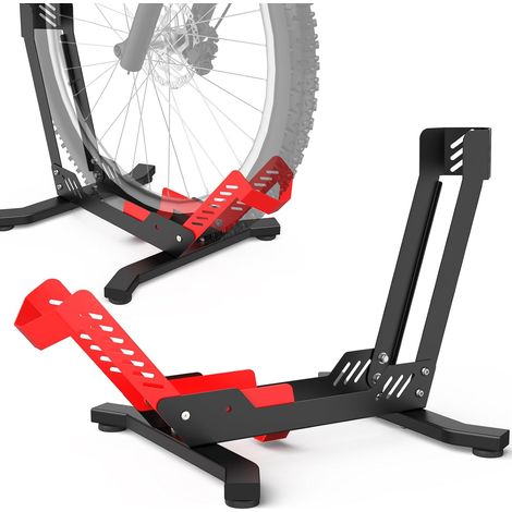 Support Vélo au Sol pour Roues 26 à 29 Pouces – Stationnement Intérieur et Extérieur – Garage (1/5)