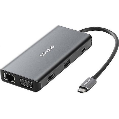 Station d'accueil convertisseur d'interface réseau Lenovo LX0801 Type-C / USB-C (1/4)