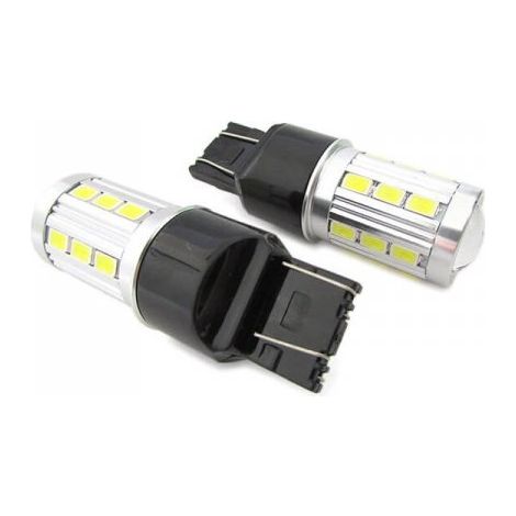 Lampada Led T20 Per Luci Diurne Fiat Nuova 500 Alfa Mito Opel Insignia Peugeot 208 W21/5W 7443 21 Smd 5730 Super Bianco Luminoso (1/4)