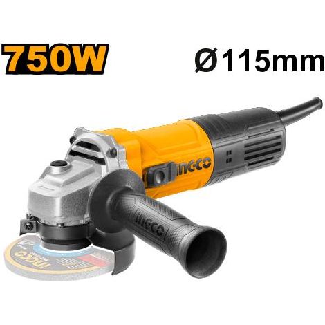 Ingco Amoladora mini 115mm 750W AG75028E