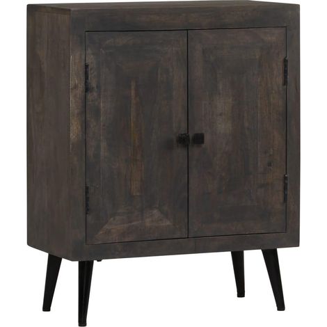 Buffet credenza mobiletto consolle mobile contenitore legno massello di mango 76 cm 4402212