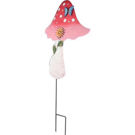 Prise en Fer forgé Plantes d'extérieur Champignon de Cour Jardinage décoration extérieure Jardin Plante Exterieur décor de Champignons en Plein air décorations de Cour en Plein air (1/5)