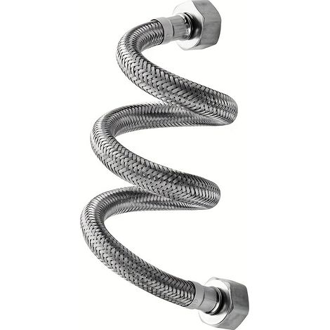 [Tuyau flexible tressé] Tuyau flexible tressé en alliage de zinc - 30cm/40cm/50cm/60cm avec raccords en laiton, sûr pour le jardinage extérieur, le lavage de voiture et les zones pour animaux de compa (1/5)
