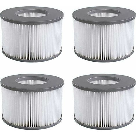 Pack de 4 cartouches filtrantes de remplacement pour piscine gonflable Mspa, jacuzzi - RWCartouche de filtre de piscine (1/5)
