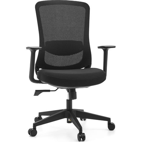Bürostuhl / Drehstuhl SEDITO Sitz Stoff / Rücken Netzstoff schwarz / schwarz hjh OFFICE (1/5)